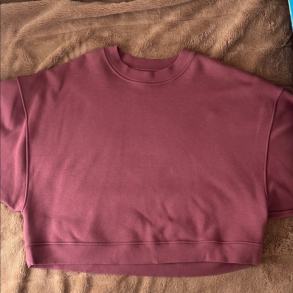 lululemon athletica Thick Fleece Pullover in Smoky Red SIZE M/L - Picture 2 of 7